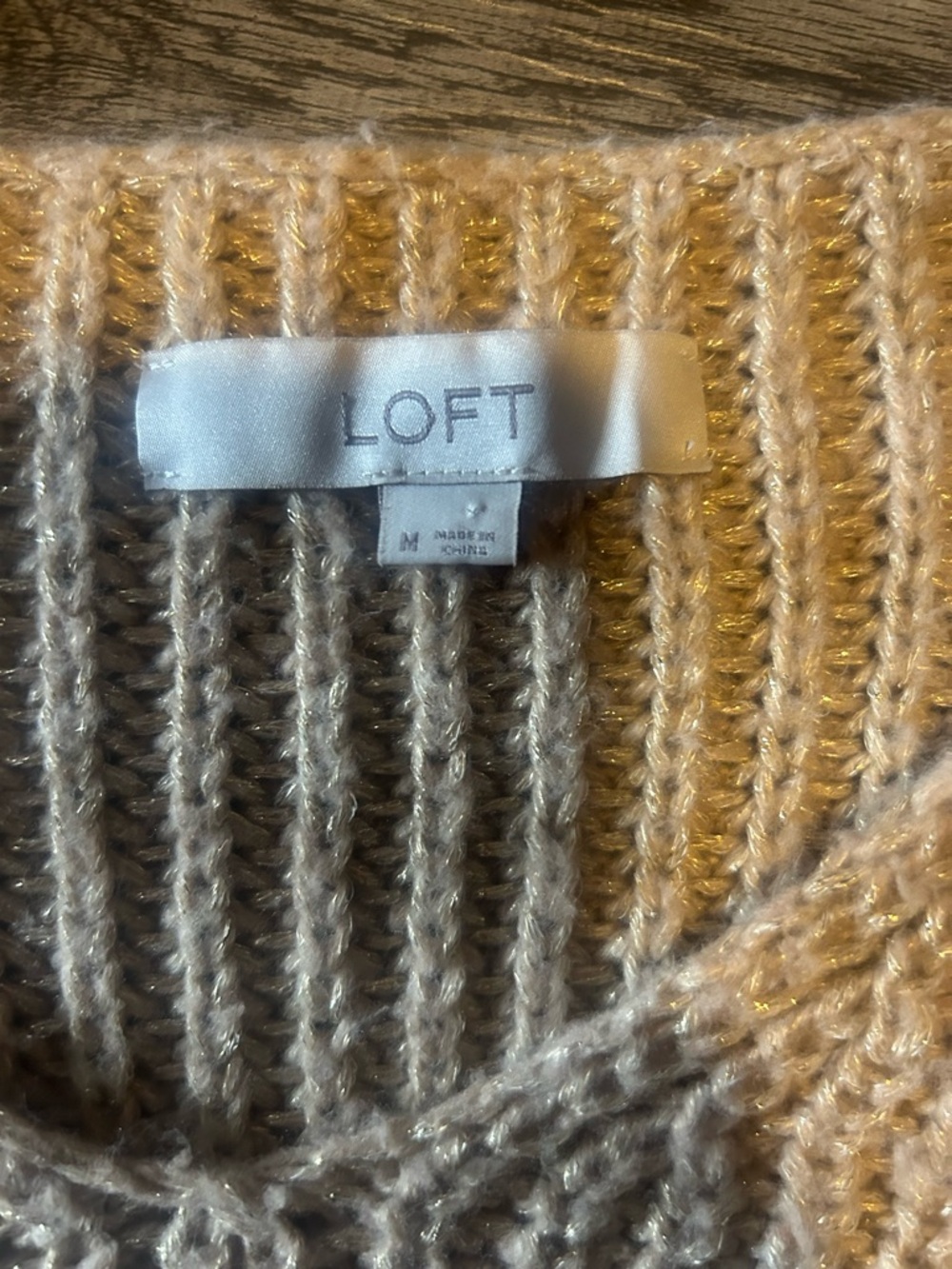The Loft Beige Long sleeve Sweater - Picture 2 of 3